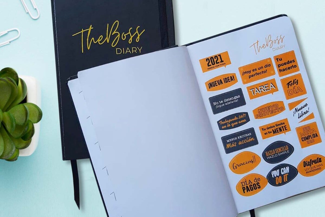 agenda stickers the boss diary